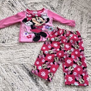 Minnie Mouse Fleece Pajamas size 18 months